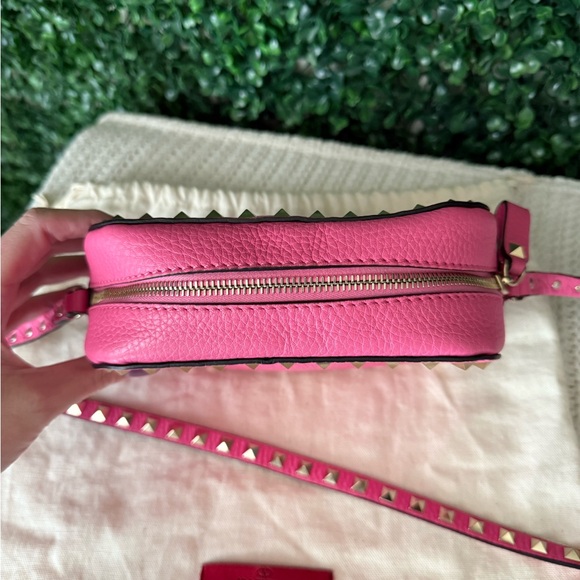 Valentino Pink Studded Women's Crossbody Bag Authentic - Picture 3 of 9